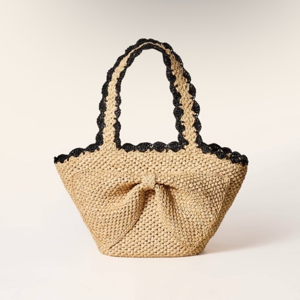 Kate Spade Target Raffia Bow Bag- never used
